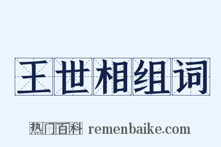 王世相组词是什么意思的图片